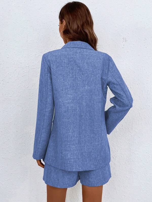 Harper - 2-Piece Linen Suit Shorts Set