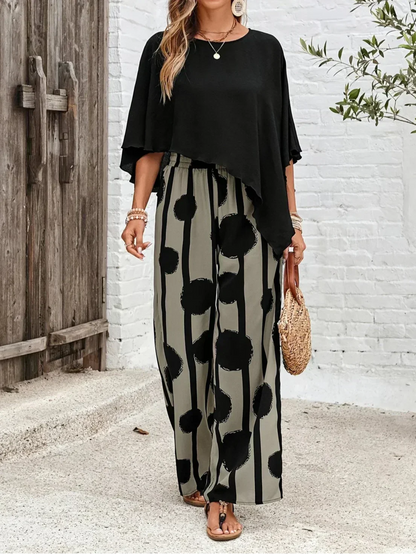LILO | Comfortable Elastic Waist Two-Piece Set